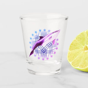 Verre A Shot Design graphique dauphin