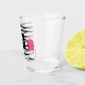 Verre A Shot Design motif rayé Cactus rose (Droite)