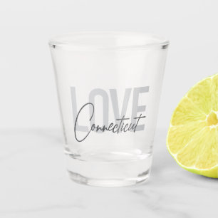 Verre A Shot Design simple, moderne, cool Love Connecticut