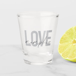 Verre A Shot Design simple, moderne, urbain, cool Love Memphis