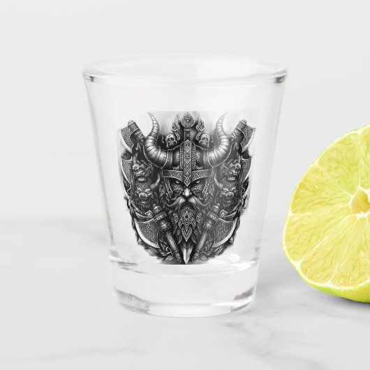 Verre A Shot Design viking (Devant)