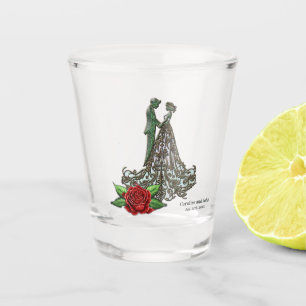 Verre A Shot Design vintage élégant et romantique.