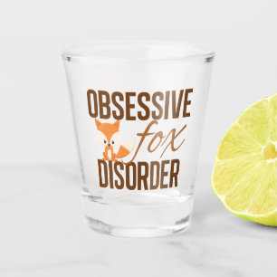 Verre A Shot Désordre obsédant mignon de Fox