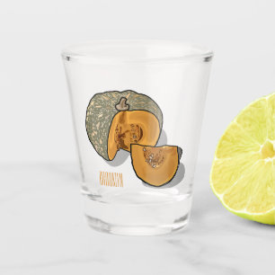 Verre A Shot dessin animé citrouille