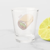 Verre A Shot dessin animé de Burrito (Dos)
