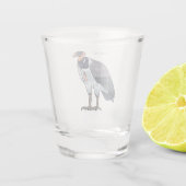 Verre A Shot dessin animé d'oiseau vautour du roi (Dos)
