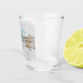Verre A Shot Dessin aquarelle du Louvre Paris, France (Droite)
