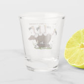 Verre A Shot Dessin de l'humour vautours drôle (Dos)