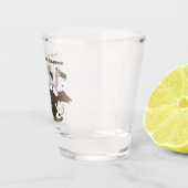 Verre A Shot Dessin de l'humour vautours drôle (Droite)