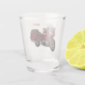Verre A Shot Dessin de moto de tourisme (Dos)