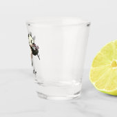 Verre A Shot Dessin de Panda Blissant Fleurs de fleurs (Droite)