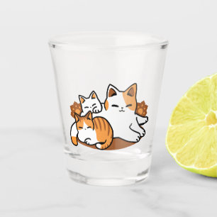 Verre A Shot Détendez-vous Art Chat - 'Laze Furr Days' pour les