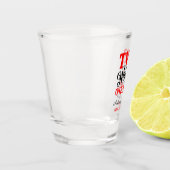 Verre A Shot Deux Coeurs Un Amour Mariage Keepsaké (Gauche)