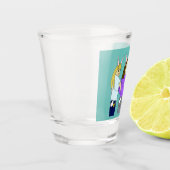 Verre A Shot Deux lapins et un chaton (Gauche)