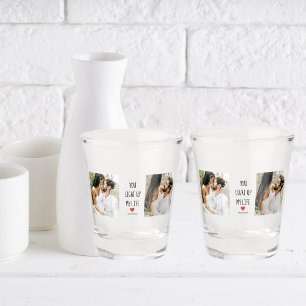 Verre A Shot Deux photos Happy Valentines Day