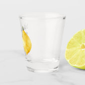 Verre A Shot Devis jaune citron amusant (Droite)