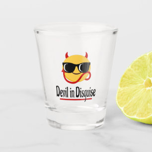 Verre A Shot diable déguisé Emoji Hot tendance Funny