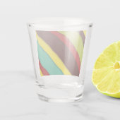 Verre A Shot Diagonales multicolores (Dos)