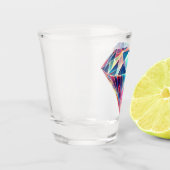 Verre A Shot Diamant multicolore (Gauche)