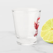 Verre A Shot Diffuser l'amour avec des "Chaussures d'amour" per (Gauche)