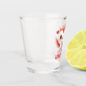 Verre A Shot Diffuser l'amour avec des "Chaussures d'amour" per (Gauche)