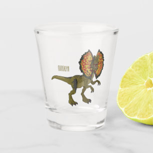 Verre A Shot Dilophosaurus dessin animé