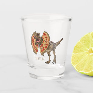Verre A Shot Dilophosaurus dessin animé