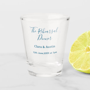 Verre A Shot dîner de répétition la veille simple minimal m