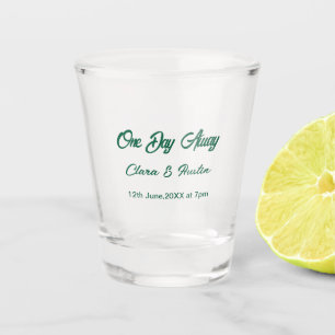 Verre A Shot dîner de répétition Un jour avant la nuit précédan