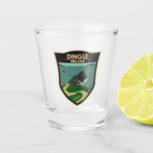 Verre A Shot Dingle Peninsula Irlande Voyage Vintage