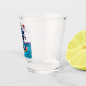 Verre A Shot Dinosaure de T-Rex drôle dans l'espace (Droite)