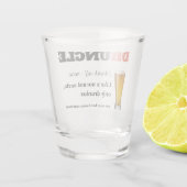 Verre A Shot Dire drôle - Oncle fou de Drunny (Dos)