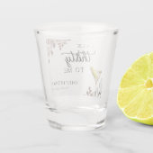 Verre A Shot Dirty Martini Cocktail Fête des mariées (Dos)