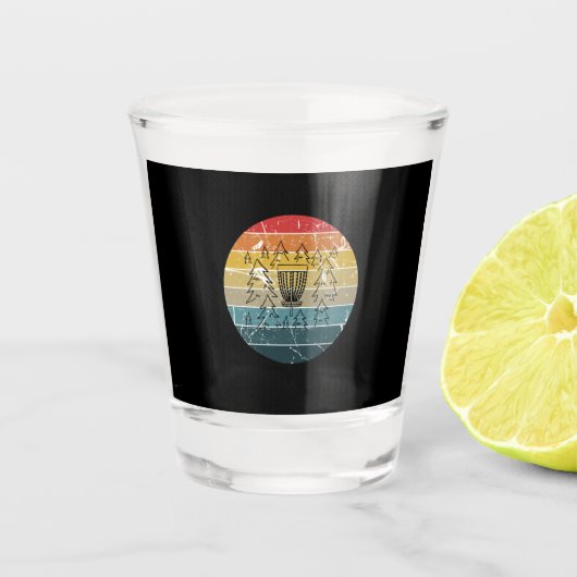 Verre A Shot Disc golf Retro Vintage (Devant)