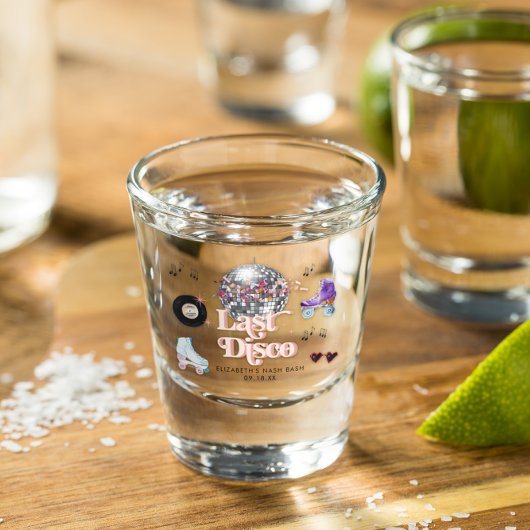 Verre A Shot Disco Retro Roller Skating | Enterrement de vie de