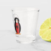 Verre A Shot Discussions sur le drapeau albanais de Mme Penguin (Droite)