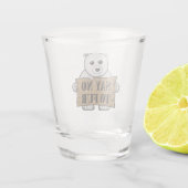 Verre A Shot Dites non à Fur (Dos)