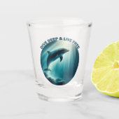 Verre A Shot Dive Deep Live Dolphin gratuit (Devant)