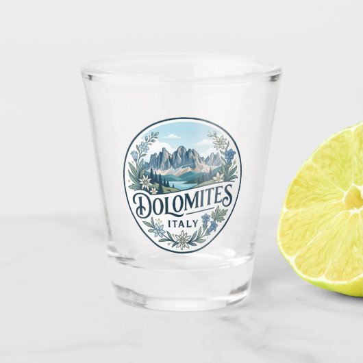 Verre A Shot Dolomites Italie (Devant)