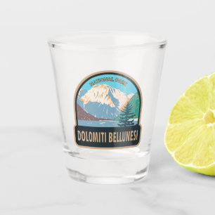 Verre A Shot Dolomiti Bellunesi Parc national Italie Vintage