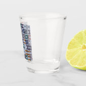 Verre A Shot Dominos Numéros Jeu (Droite)