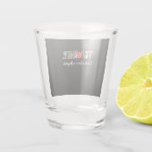 Verre A Shot Don de l'enseignant Lovely enseignant (Dos)