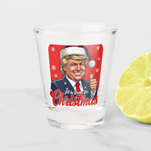 Verre A Shot Donald Trump Christmas Santa Claus Art