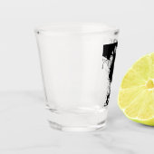 Verre A Shot Doodle de fleurs (Gauche)