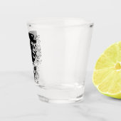 Verre A Shot Doodle de fleurs (Droite)