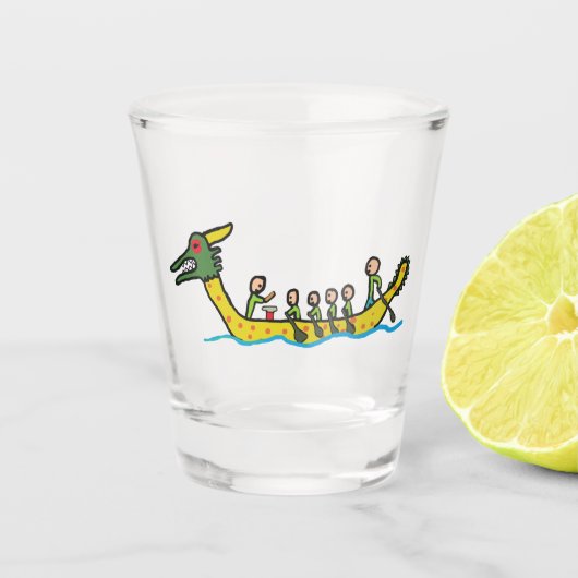 Verre A Shot Dragon Boat Racing (Devant)