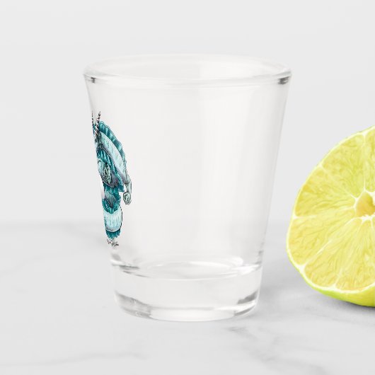 Verre A Shot Dragon de pierre de naissance de juin : Pearl (Droite)