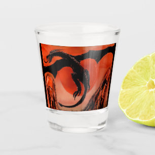 Verre A Shot Dragon noir en vol