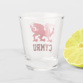 Verre A Shot Dragon rouge de Galles (Y Ddraig Goch) (Dos)