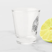 Verre A Shot Dragons à ailes personnalisés (Gauche)